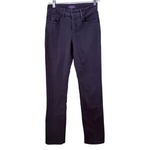 NYDJ Not Your Daughters Jeans Women's Grey Straight Cut Pants Size 2